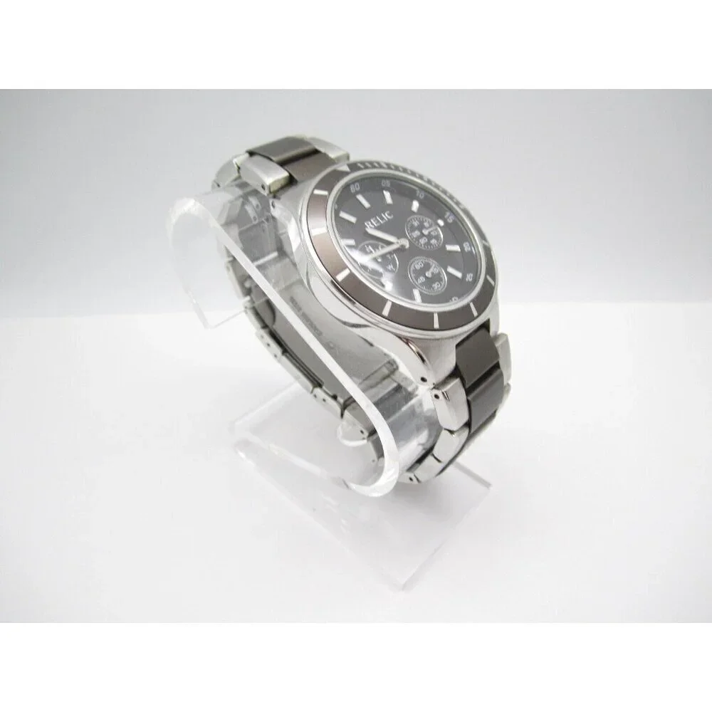 Men Relic Quartz 50m WR Analog 41mm Round Watch (H562) 